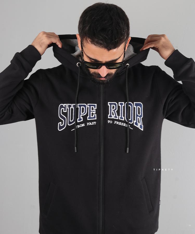                                                                                                                                                                                                                                                                                 شتری طوسی سورمه ای مشکی لجنی نارنجی پسته ای پاییزه سویشرت 5162  - تصویر 6