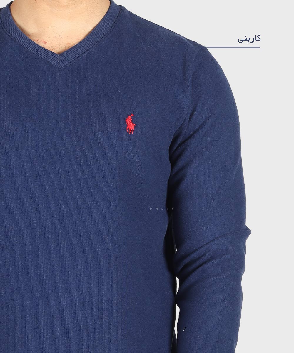 مشکی             سفید ملانژ آبی روشن کاربنی کرم پاییزه پلیور 1847  - تصویر 5