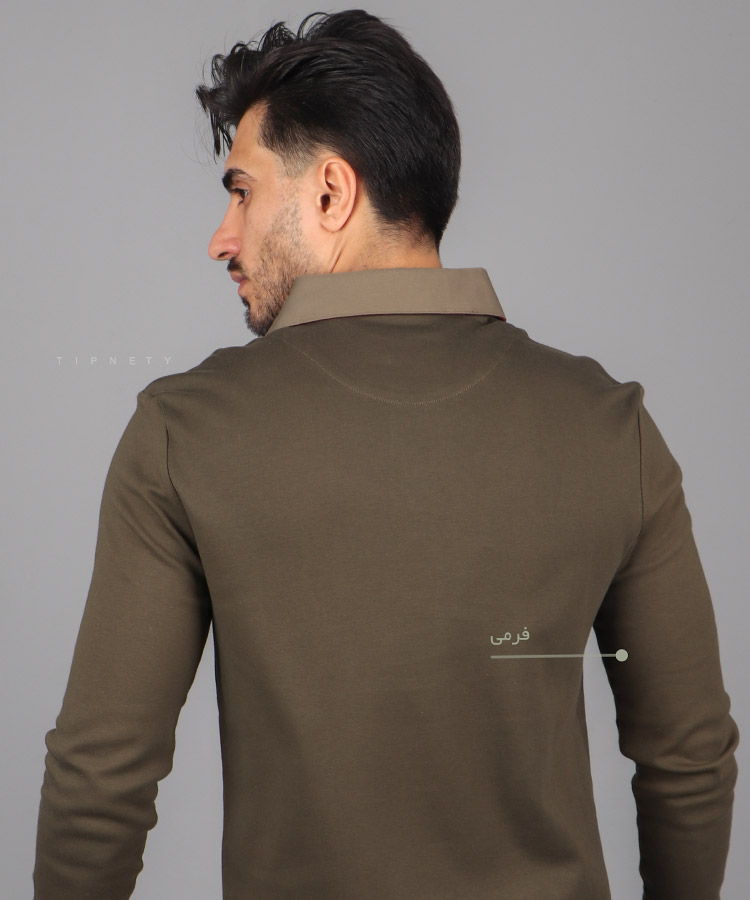                                                                                                                                                                                                فرمی خاکی مشکی دودی سورمه ای پاییزه تیشرت 0457  - تصویر 13