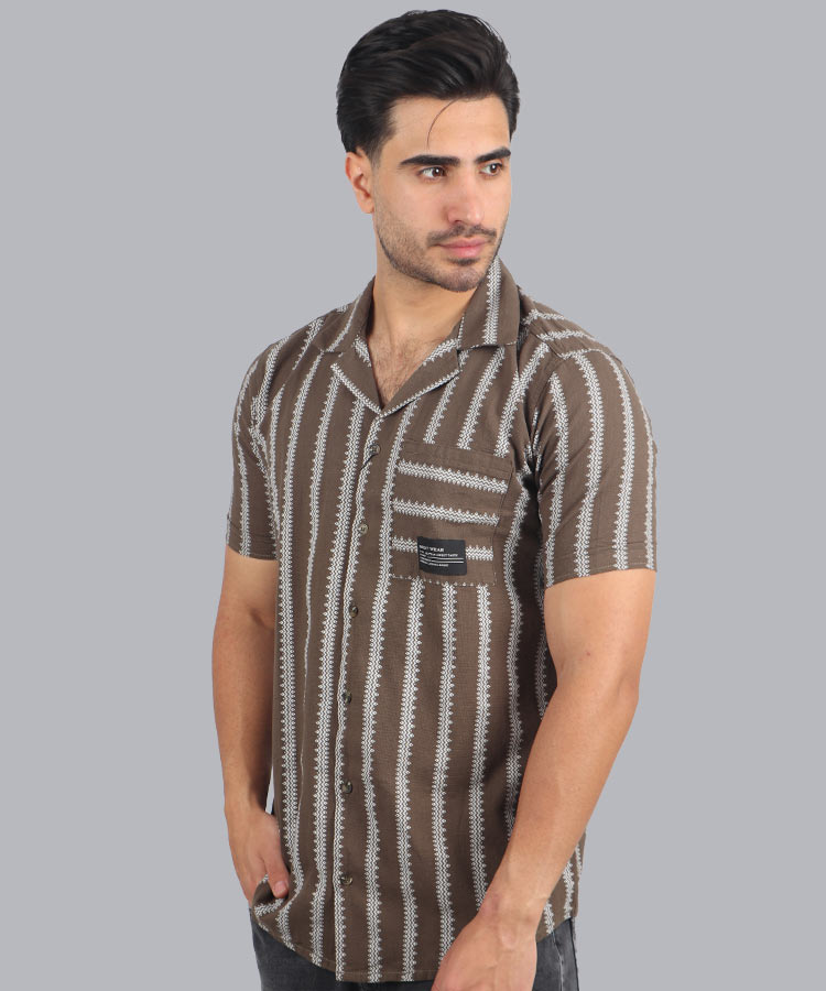 پیراهن لش مردانه طرح دار 0683