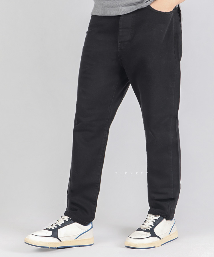 شلوار جین مام استایل مردانه ذغالی 0356