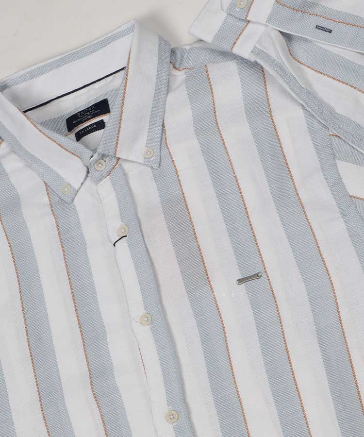                 آبی پیراهن آستین بلند فیت 1237  - تصویر 5