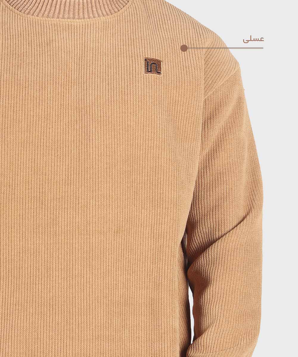 شیری عسلی مشکی پاییزه پلیور 7128  - تصویر 6