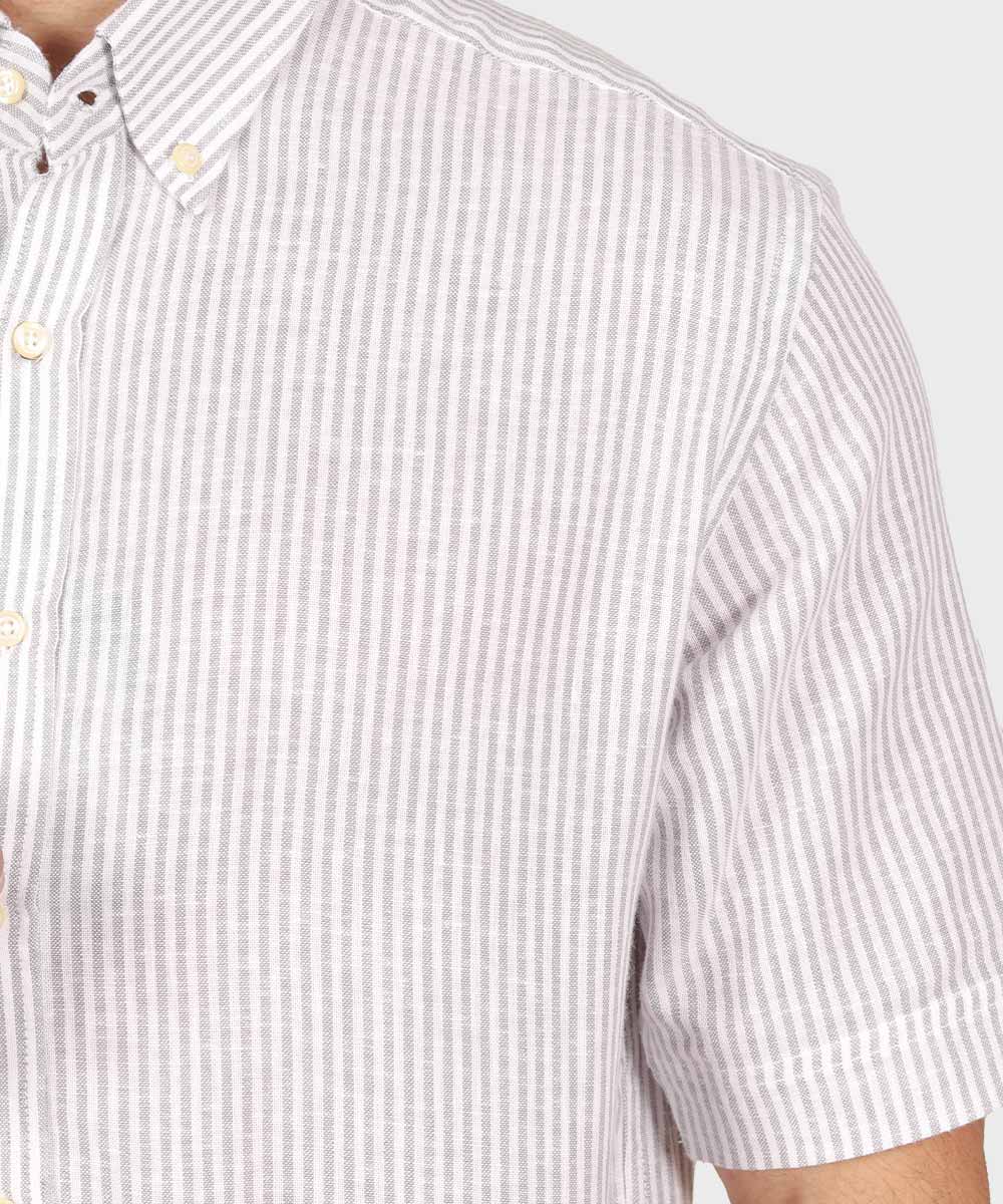 طوسی پیراهن آستین کوتاه کلاسیک 1424  - تصویر 7