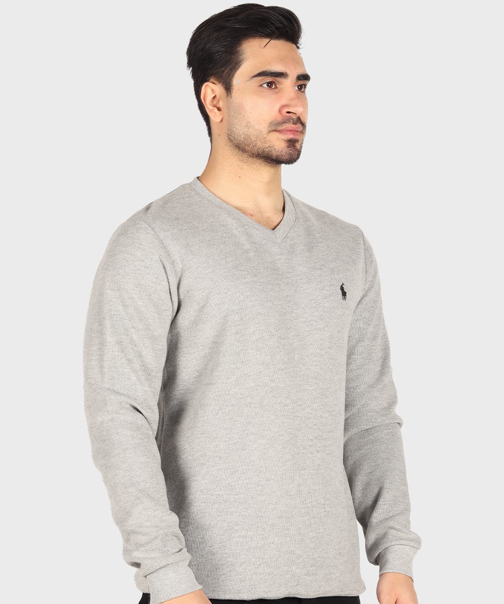 مشکی             سفید ملانژ آبی روشن کاربنی کرم پاییزه پلیور 1847  - تصویر 15