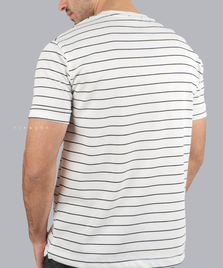                                                                                           طوسی مشکی سفید تیشرت لش 1278  - تصویر 3