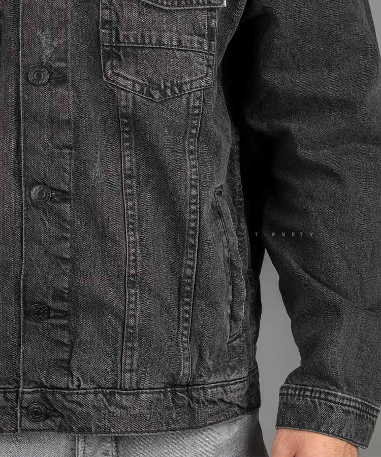                 ذغالی زمستانه کت جین 6402  - تصویر 3