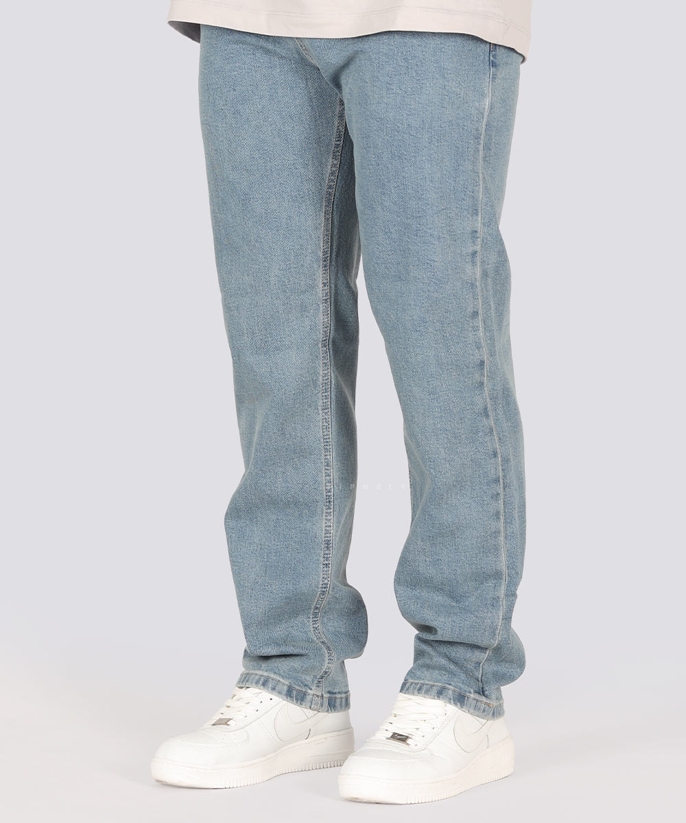 شلوار جین راسته مردانه آبی 3126