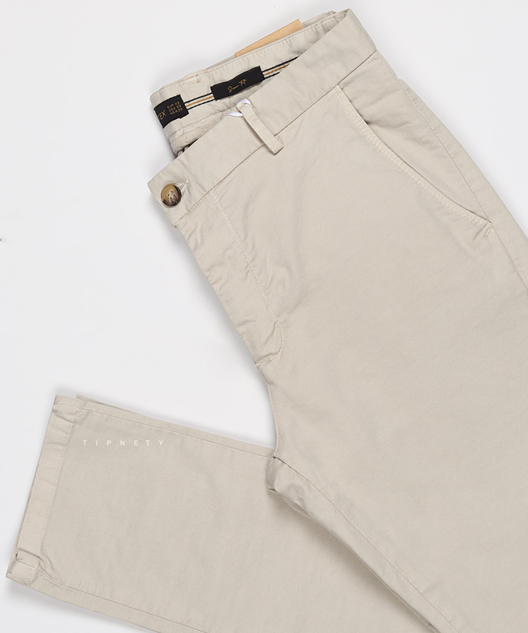 شلوار کتان مردانه راسته استخوانی 1011