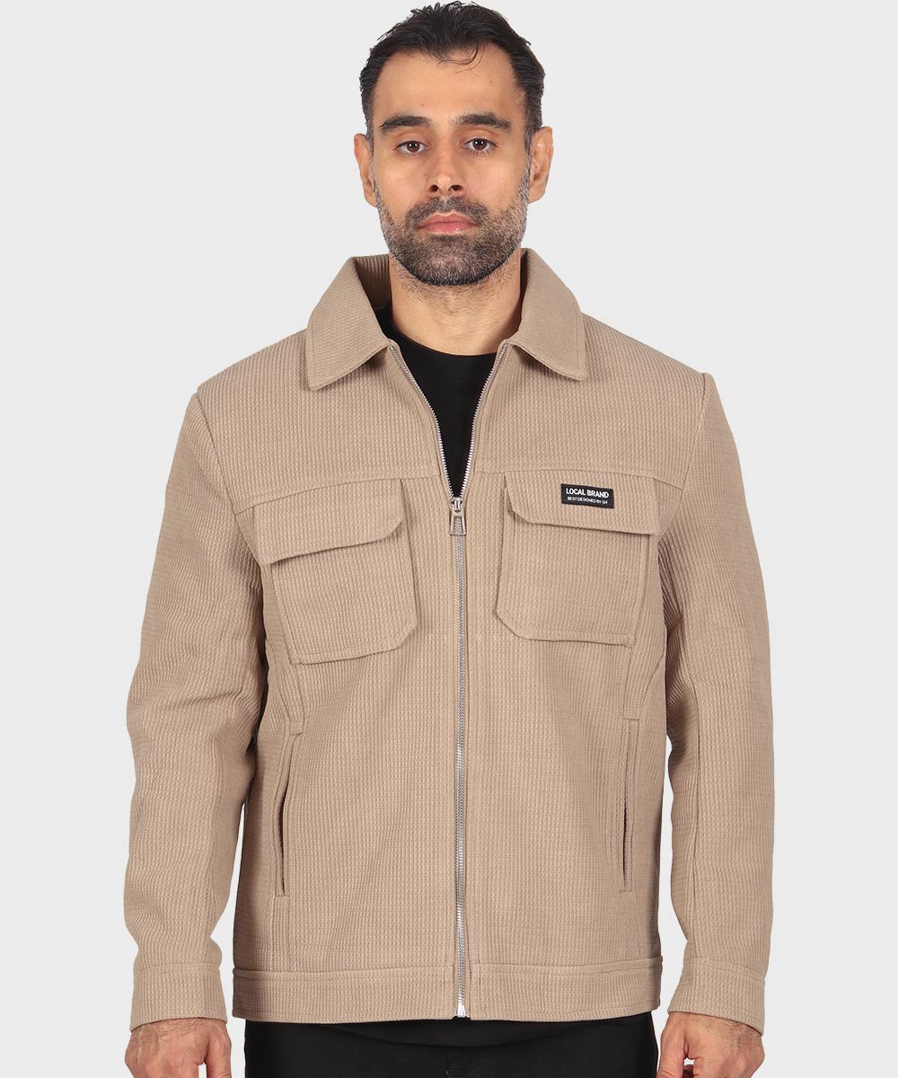                         خاکی صدری مشکی زمستانه کت کتان 2602  - تصویر 3