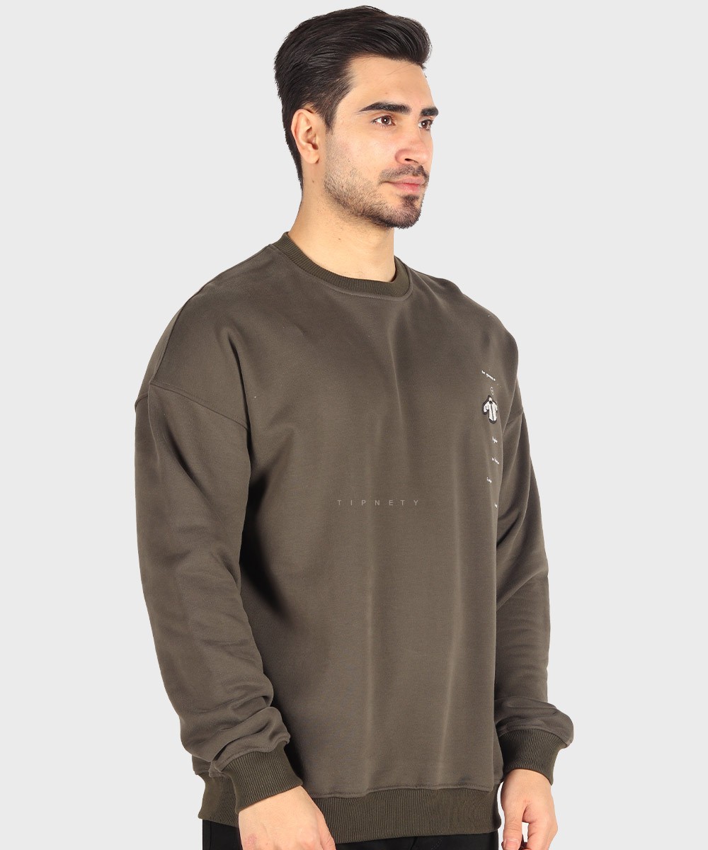         سورمه ای لجنی قرمز پاییزه پلیور 1786  - تصویر 12