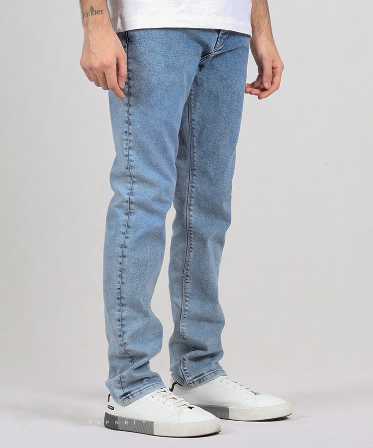         آبی یخی شلوار جین اسلیم 3788  - تصویر 4