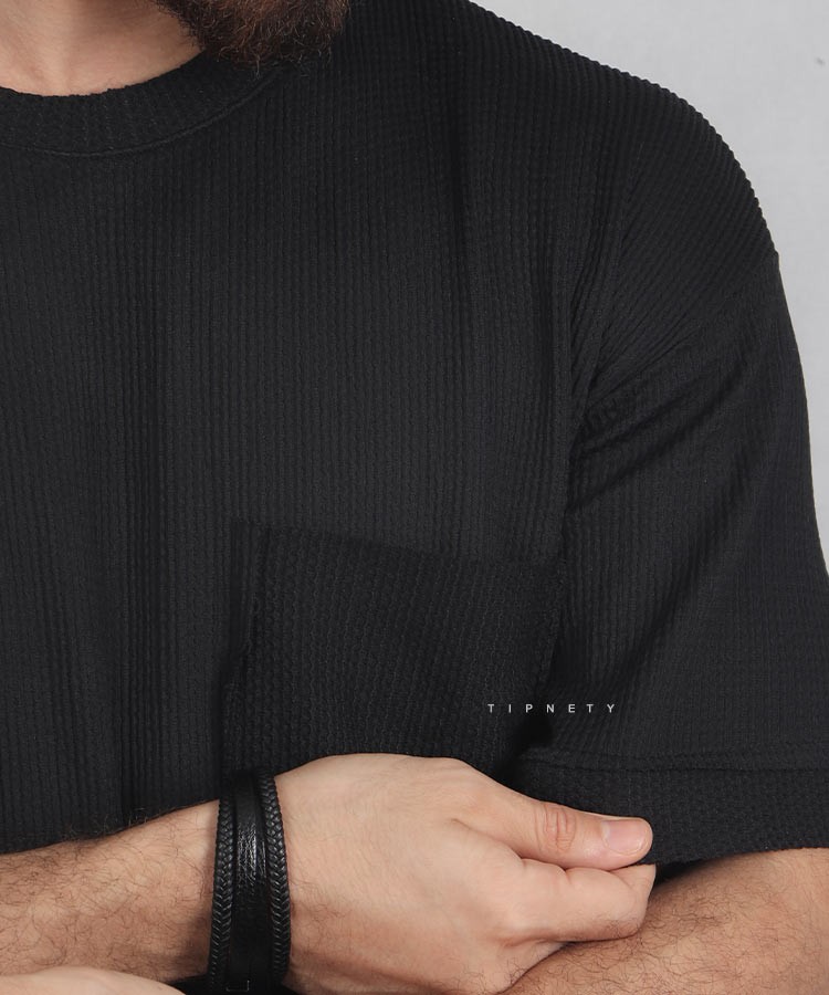                                                         سفید نفتی مشکی تیشرت لش 1748  - تصویر 5