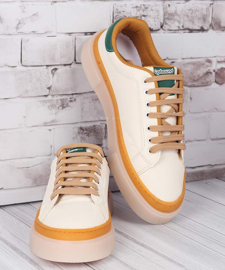         سورمه ای کرم سبز کفش روزمره (کتانی) 0332  - تصویر 8