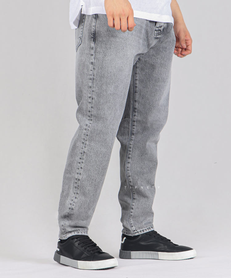                                         طوسی روشن شلوار جین مام فیت 0511  - تصویر 4