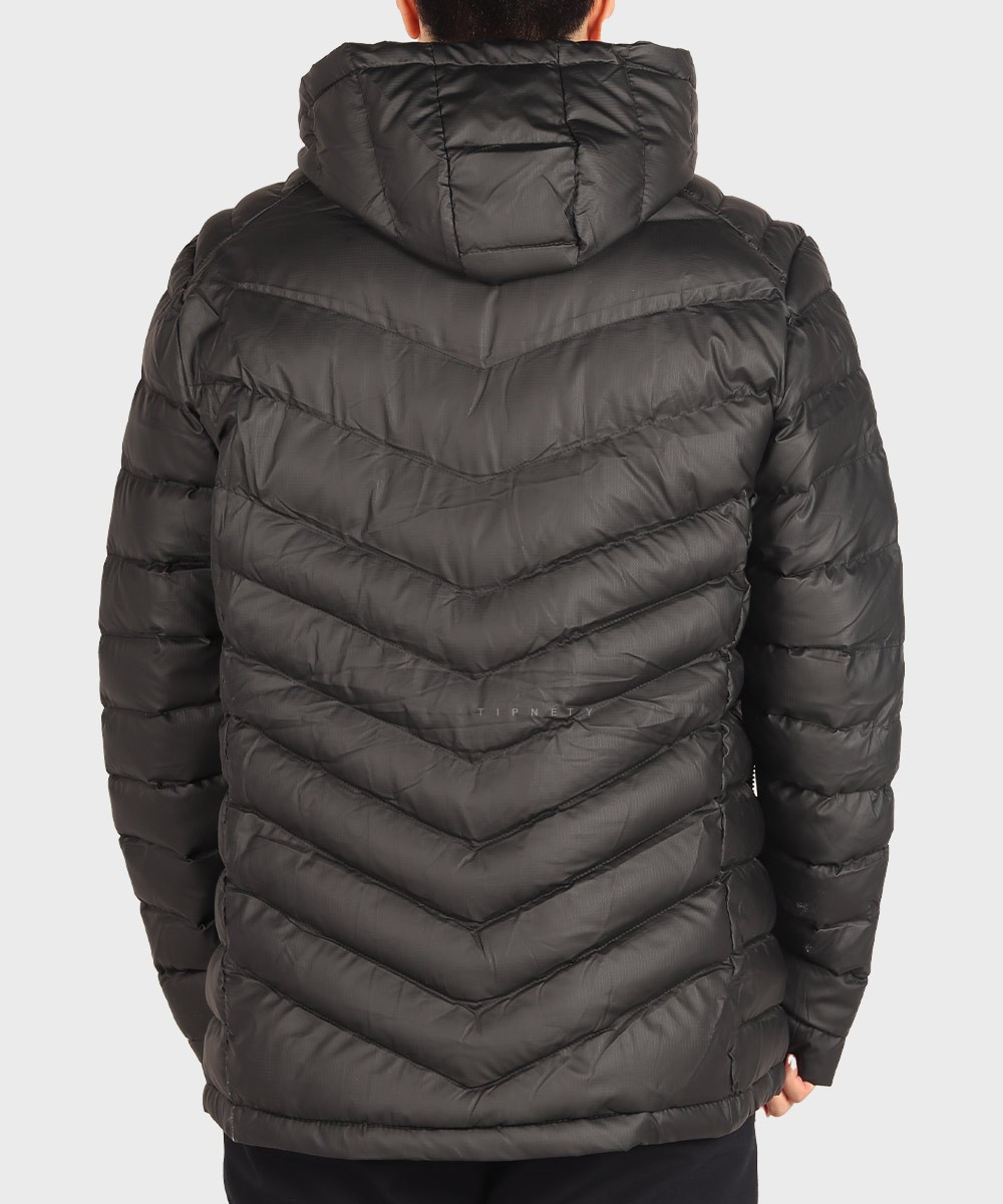 کرم مشکی سبز زمستانه کاپشن 6018  - تصویر 8