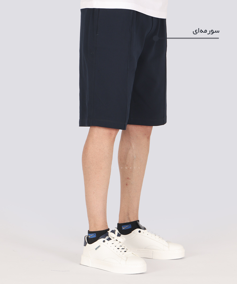 مشکی یشمی سورمه ای خاکی راحتی شلوارک 1714  - تصویر 10