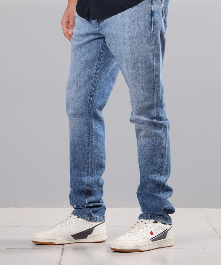 شلوار جین اسلیم مردانه آبی روشن 1060