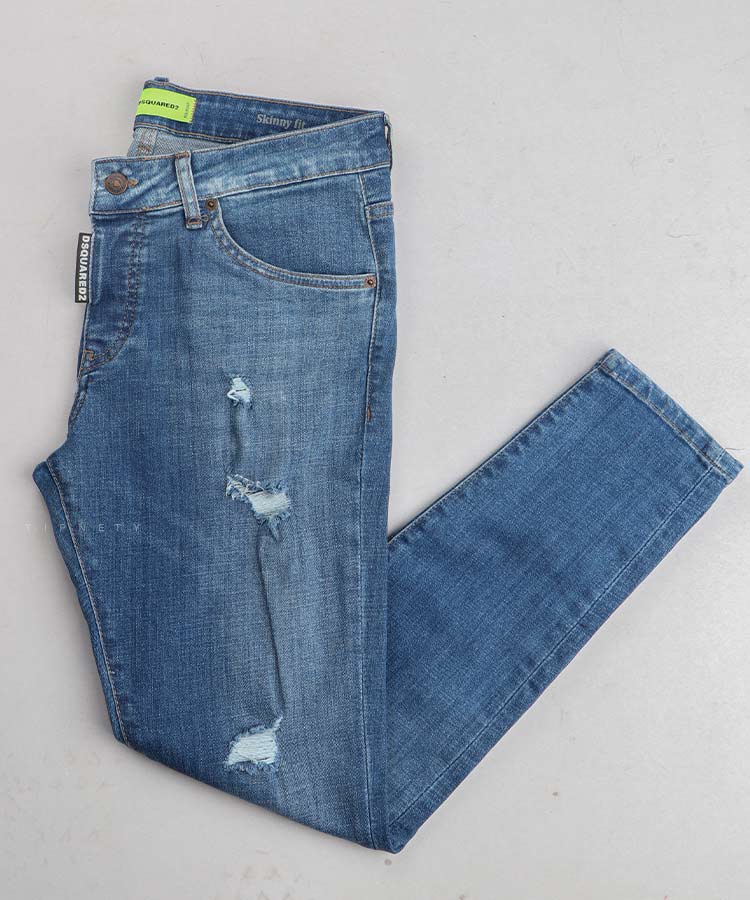 شلوار جین اسکینی مردانه زاپ دار 1148