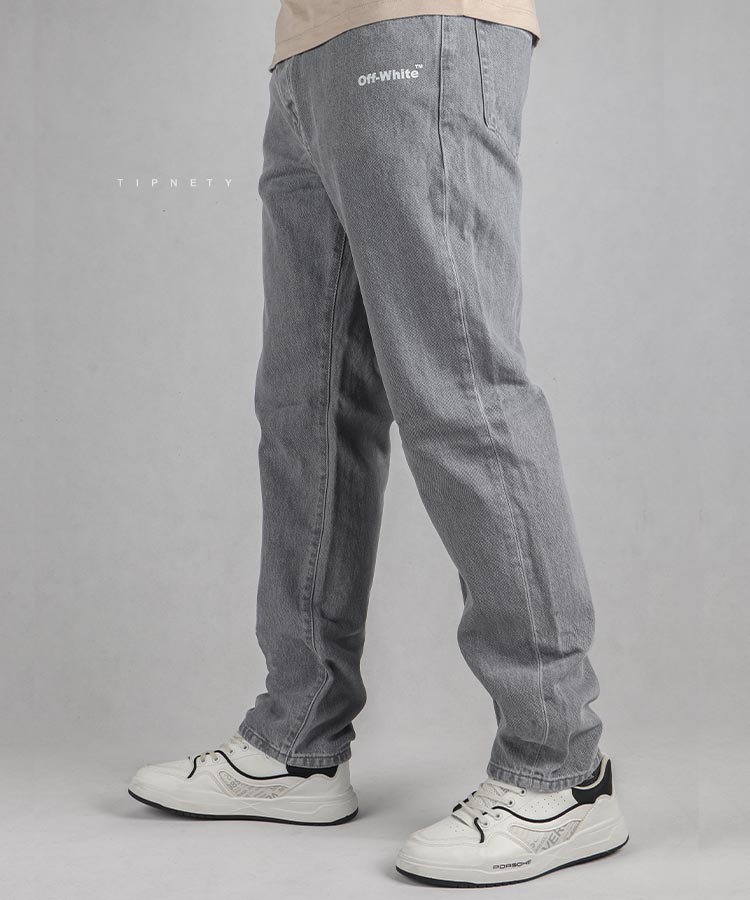 شلوار جین OFF WHITE مام استایل مردانه 5042