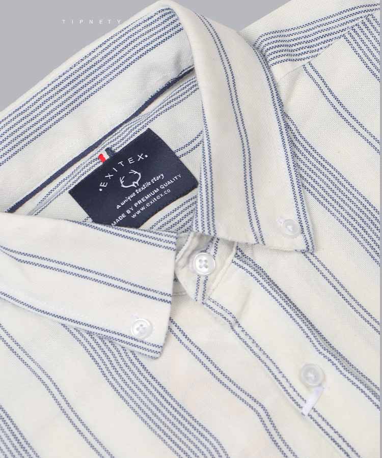 پیراهن مردانه آستین بلند راه راه 8822