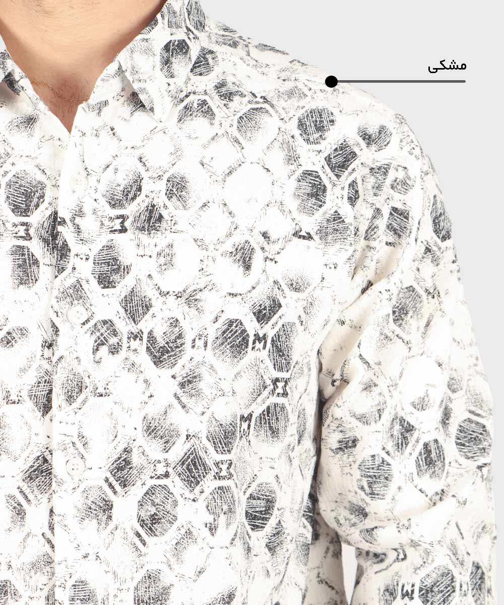           نوک مدادی خاکی سورمه ای مشکی پیراهن لش 0360  - تصویر 8