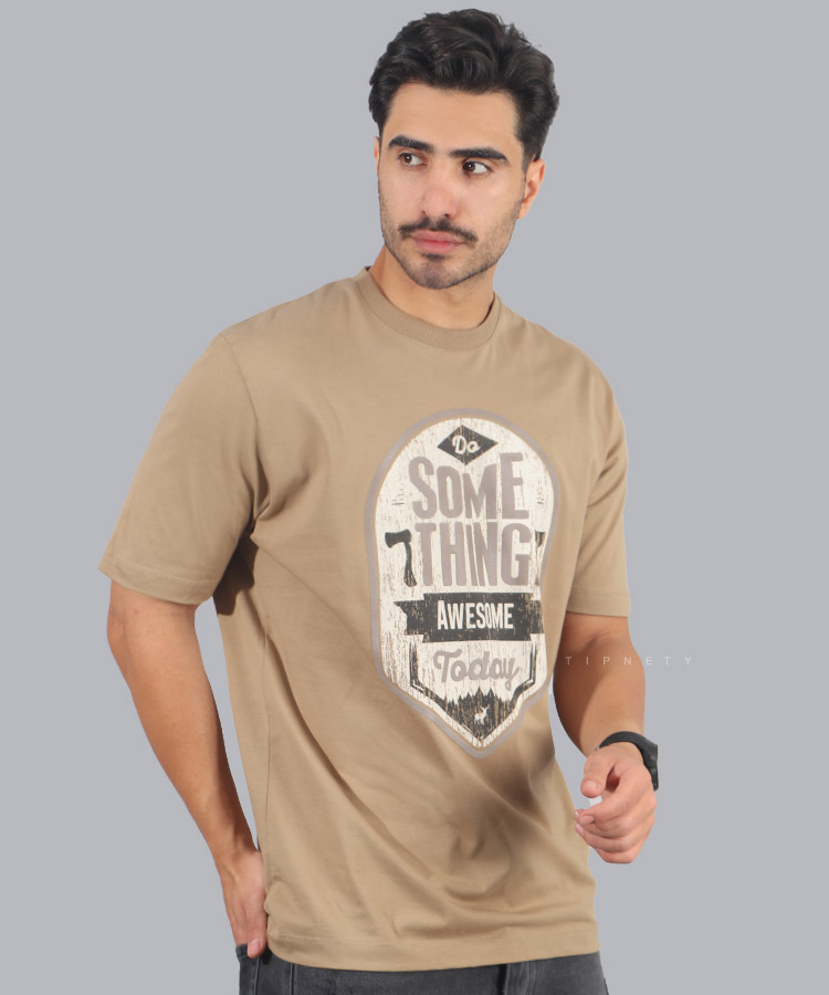                                                                                           سفید مشکی خاکی صدری تیشرت چاپی 1364  - تصویر 5