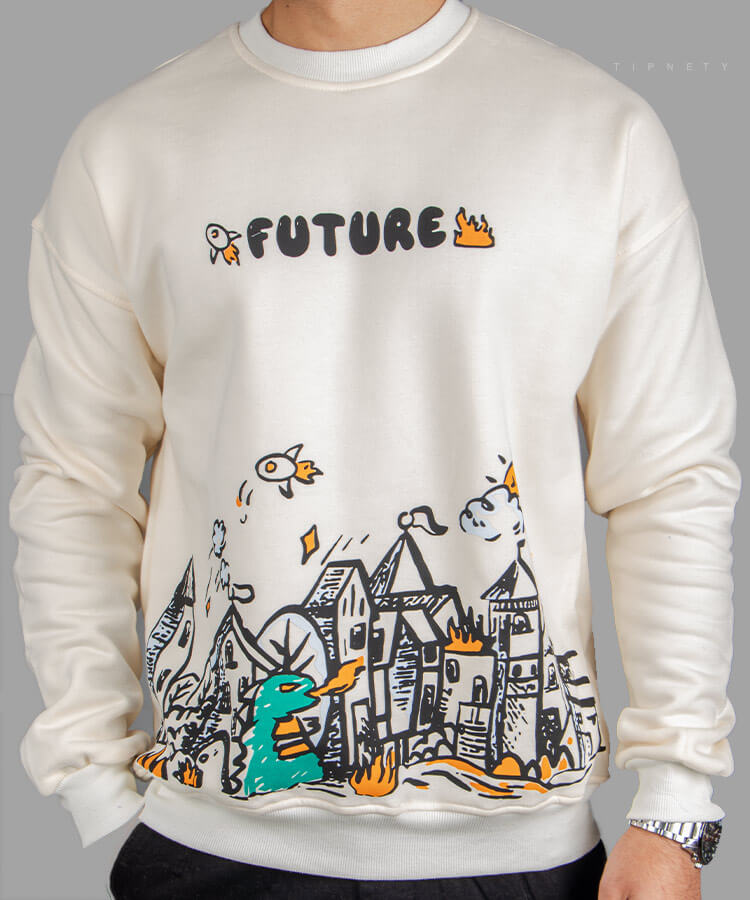 دورس سفید طرحدار 1251