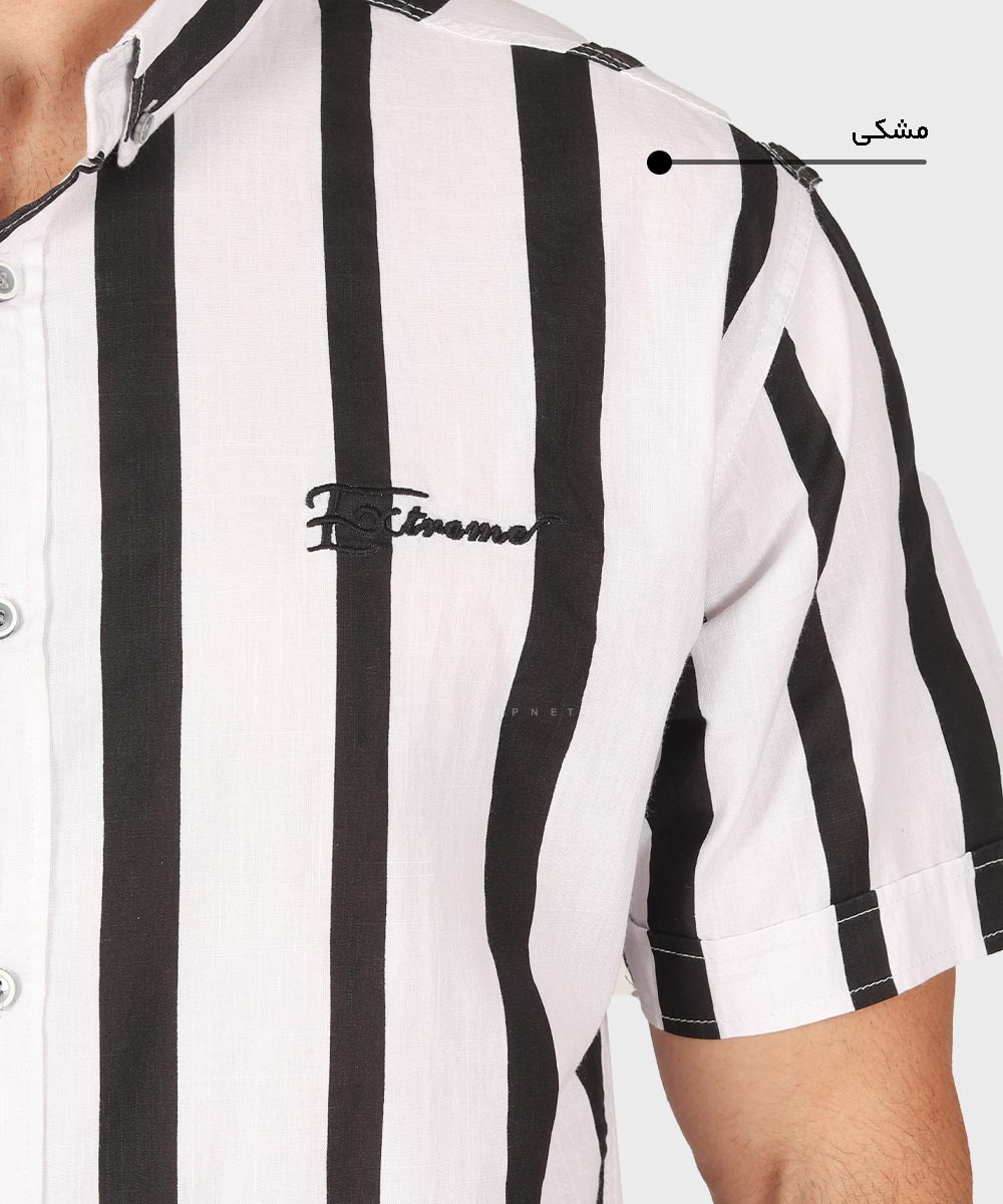                         سبز زرد آبی سورمه ای مشکی پیراهن آستین کوتاه فیت 0413  - تصویر 5