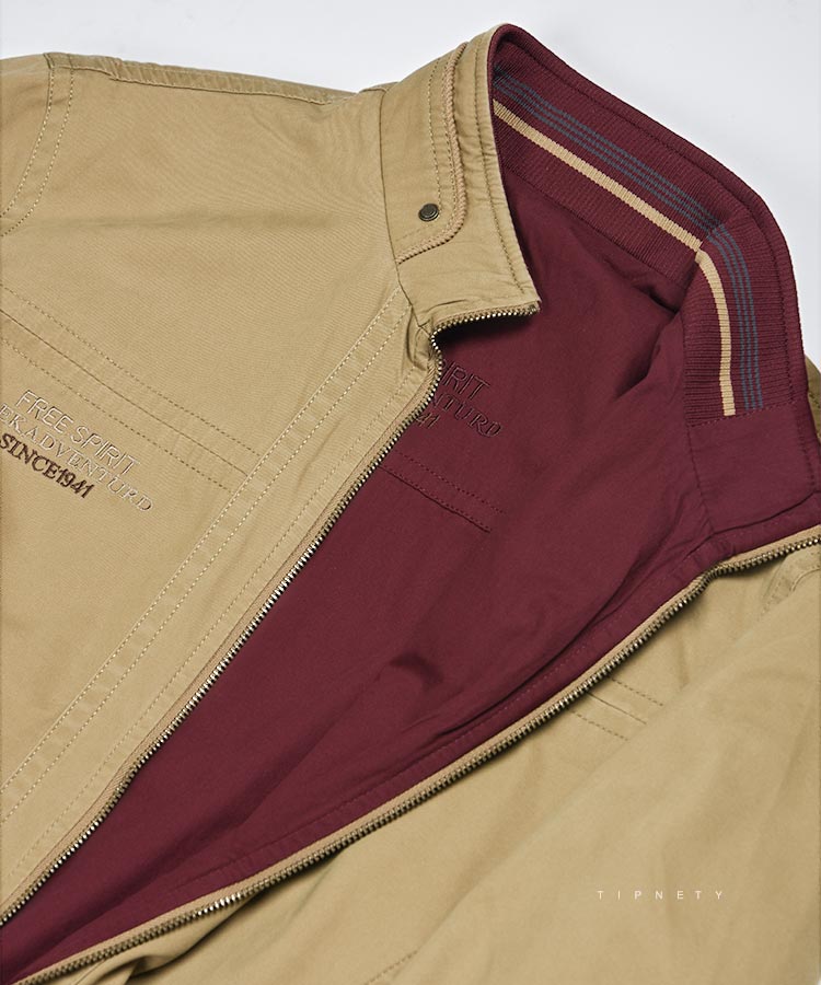 کت کتان مردانه شتری مدل دو رویه اورجینال 1807