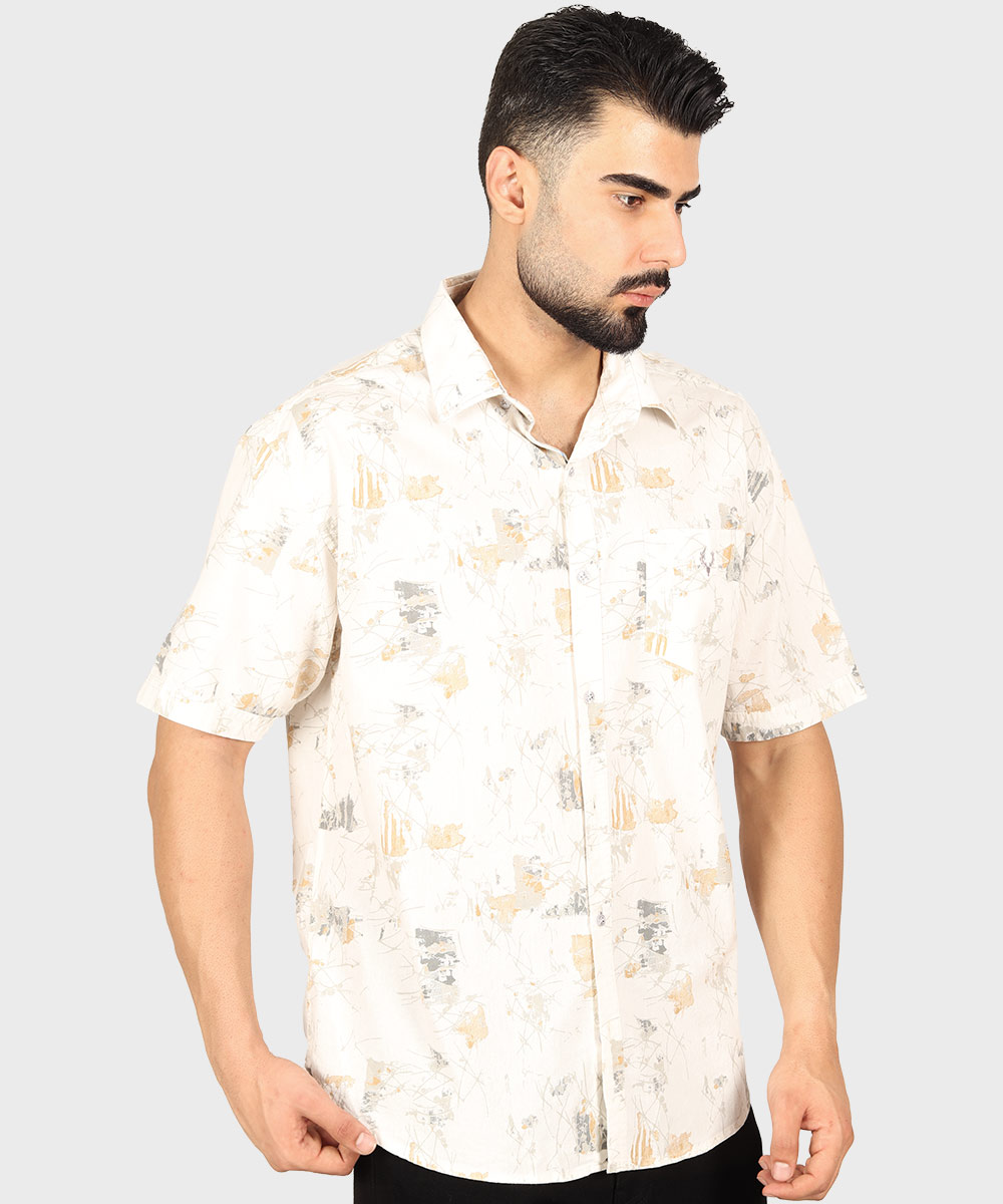                         سورمه ای شیری مشکی پیراهن آستین کوتاه کلاسیک 5501  - تصویر 15