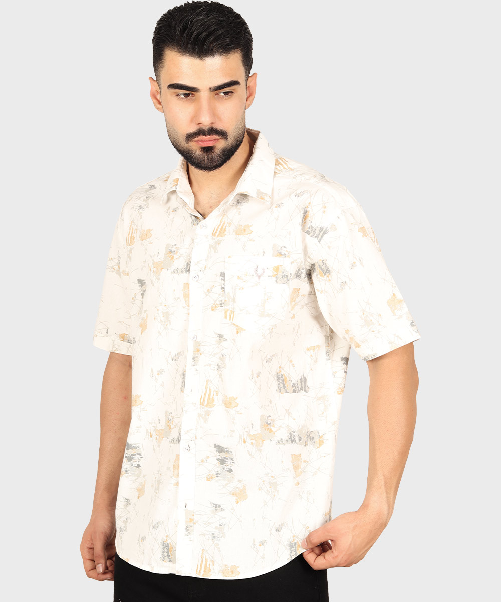                         سورمه ای شیری مشکی پیراهن آستین کوتاه کلاسیک 5501  - تصویر 3