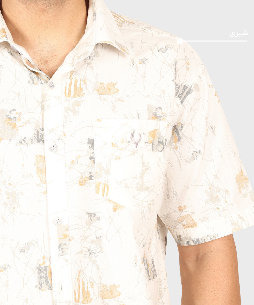                         سورمه ای شیری مشکی پیراهن آستین کوتاه کلاسیک 5501  - تصویر 6