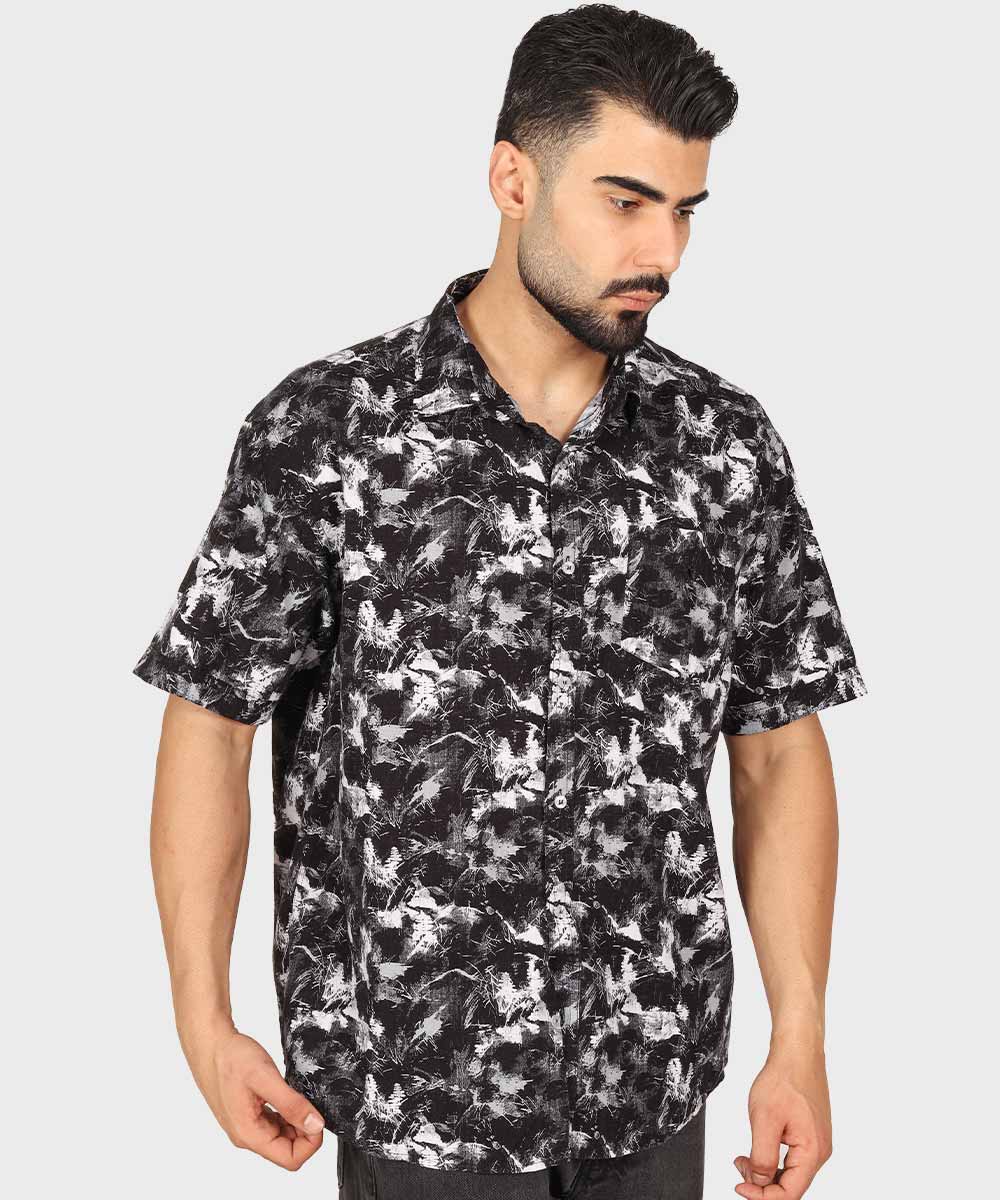 پیراهن آستین کوتاه مردانه طرحدار 5501