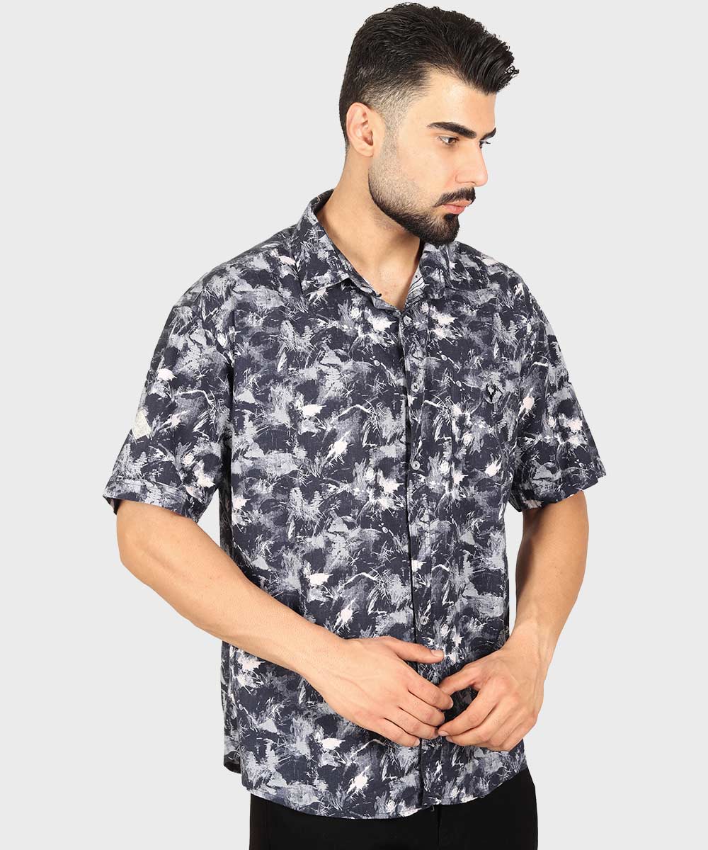                         سورمه ای شیری مشکی پیراهن آستین کوتاه کلاسیک 5501  - تصویر 16