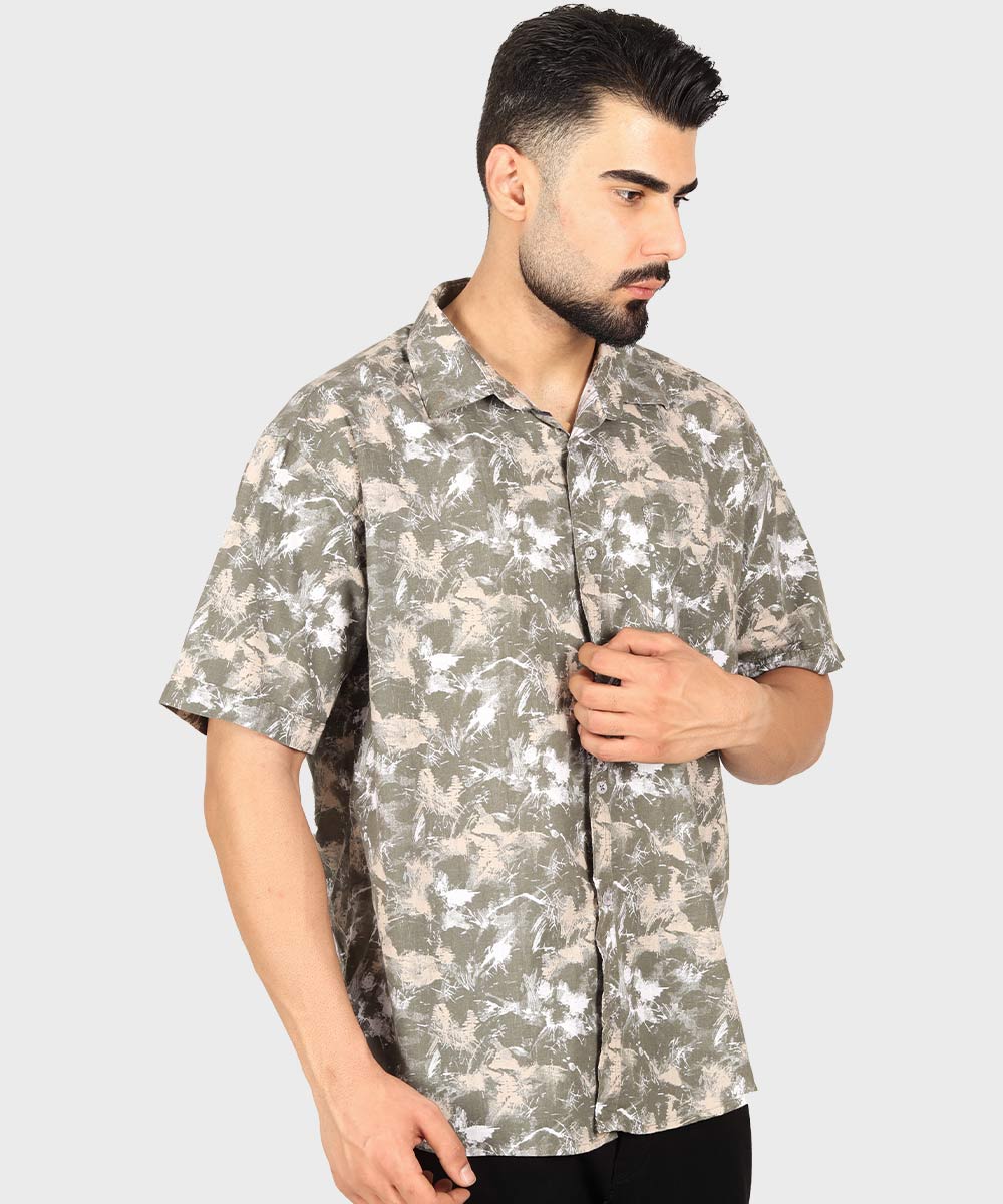                   لجنی سورمه ای پیراهن آستین کوتاه کلاسیک 5506  - تصویر 10