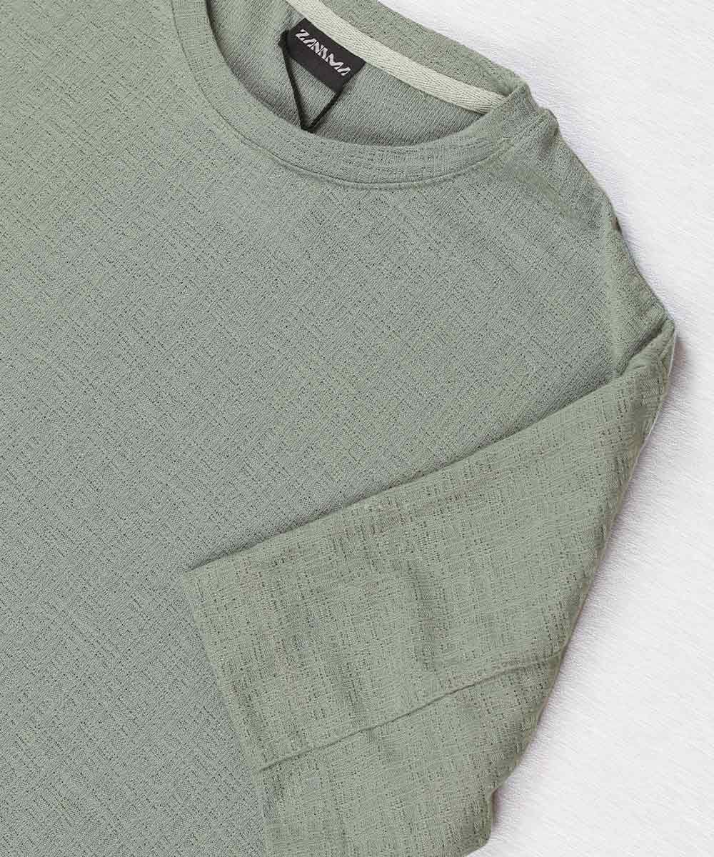                 مشکی شیری سبز تیشرت لش 1648  - تصویر 4