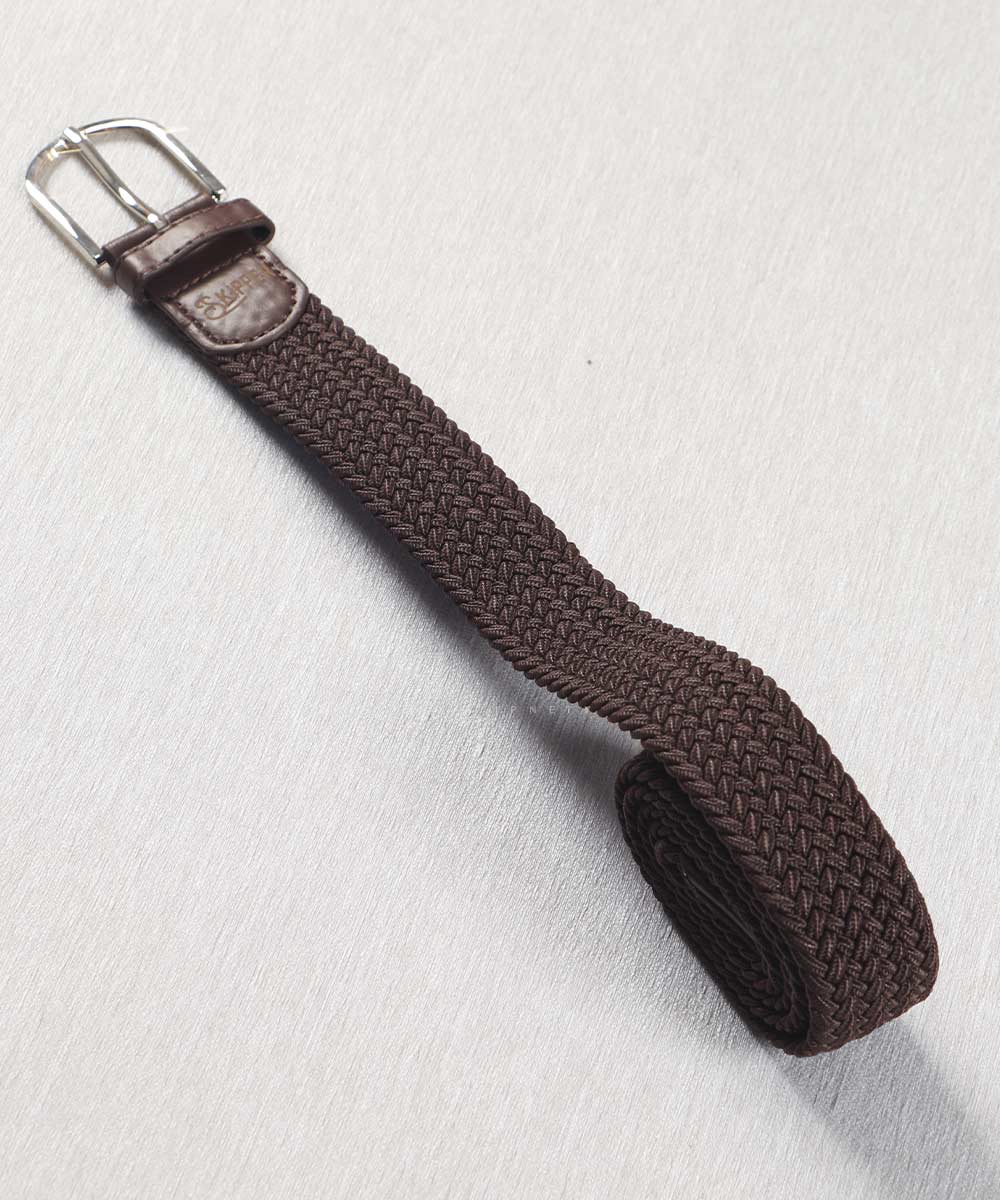 کمربند کنفی مردانه قهوه ای 0270