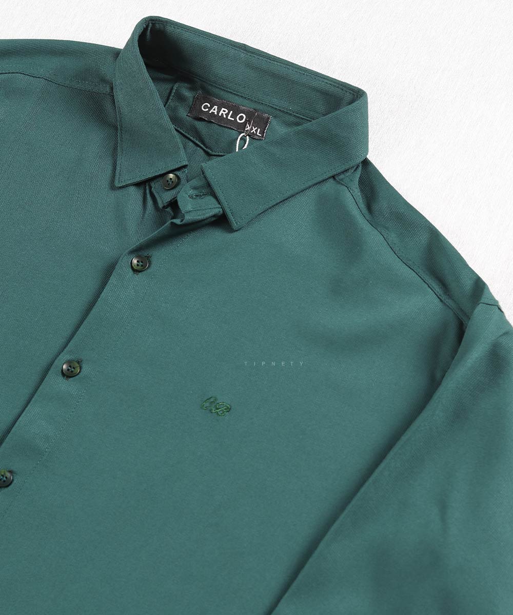                                                                   یشمی لجنی طوسی تیره نفتی خاکی مشکی سفید فیروزه ای طوسی روشن سورمه ای پیراهن آستین بلند فیت 0126  - تصویر 3