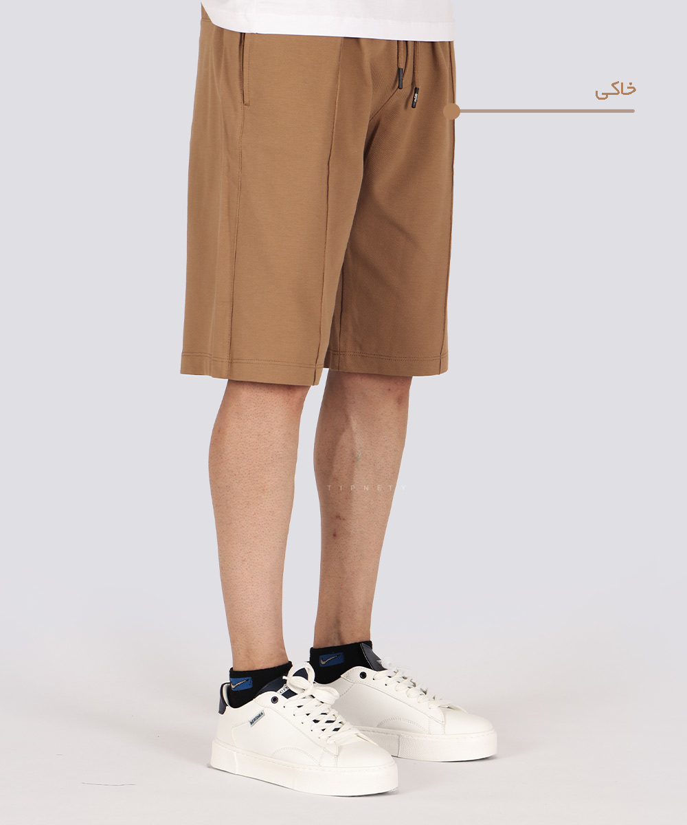 مشکی یشمی سورمه ای خاکی راحتی شلوارک 1714  - تصویر 7