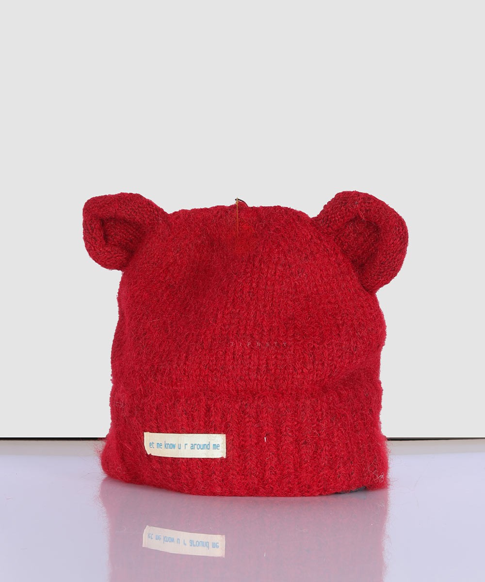 مشکی طوسی قرمز قهوه ای کرم شیری کلاه زمستانی 2057  - تصویر 5