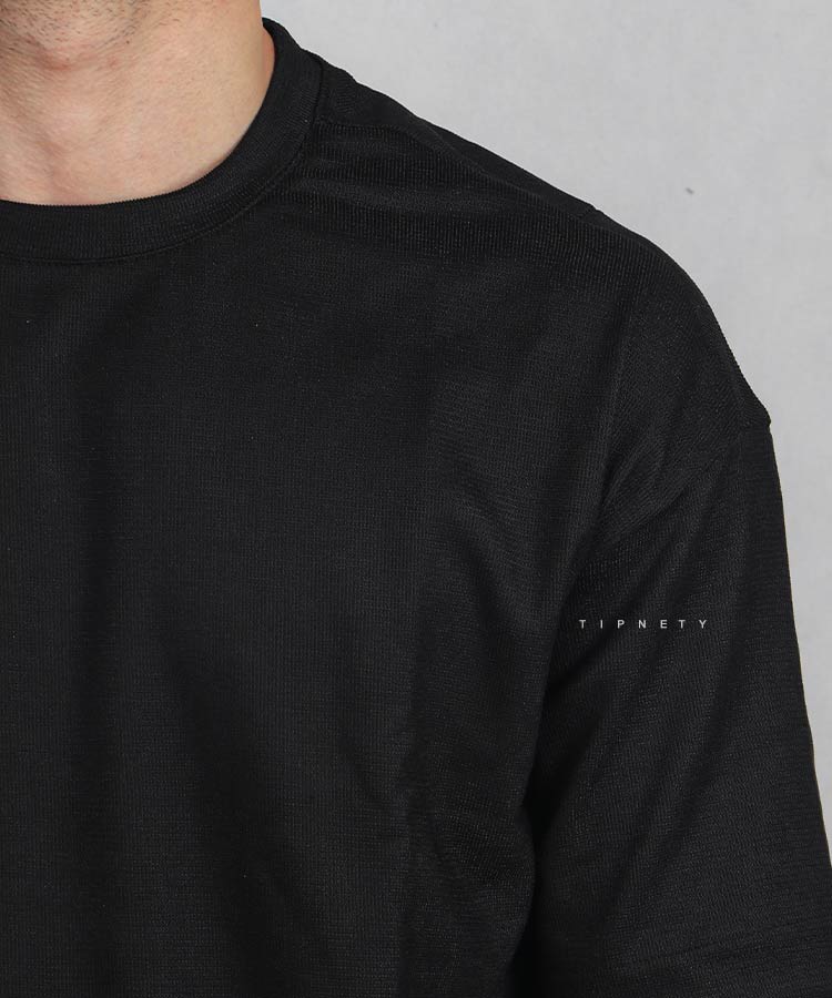                                           مشکی سفید تیشرت لش 1316  - تصویر 5