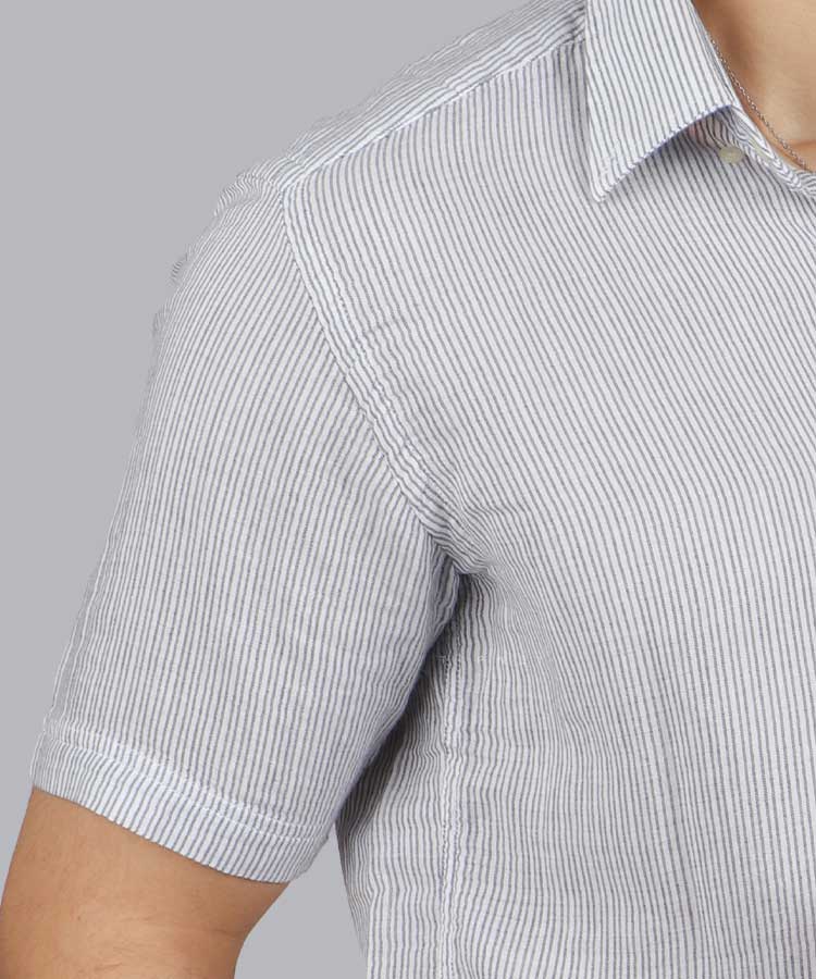                                     دودی پیراهن آستین کوتاه کلاسیک 1228  - تصویر 3