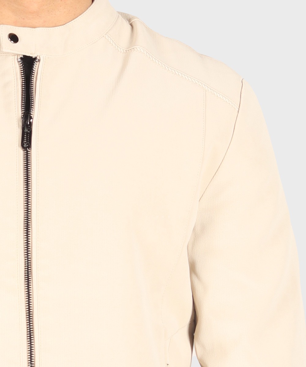 کت چرم ساده و یقه دیپلمات 6026