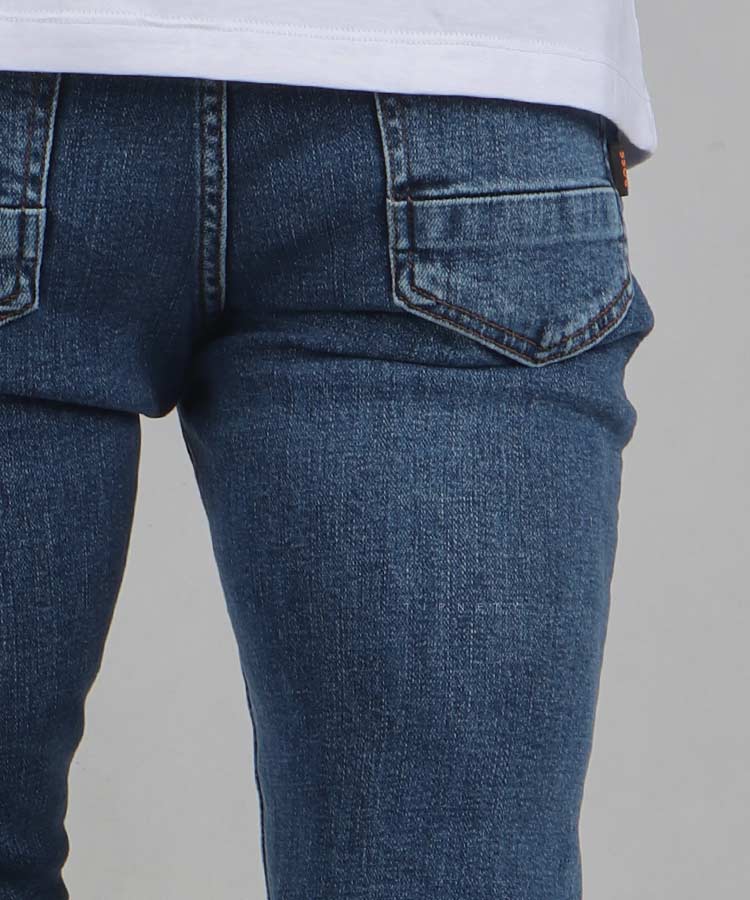                                         آبی شلوار جین اسلیم 5076  - تصویر 6