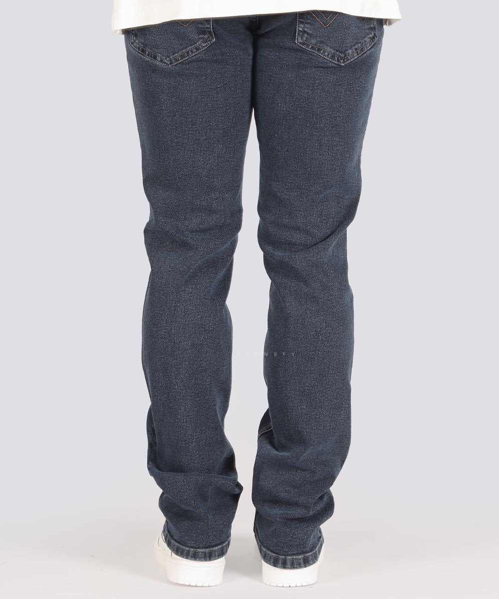 سورمه ای مشکی سرمه ای تیره شلوار جین رگولار 3913  - تصویر 8