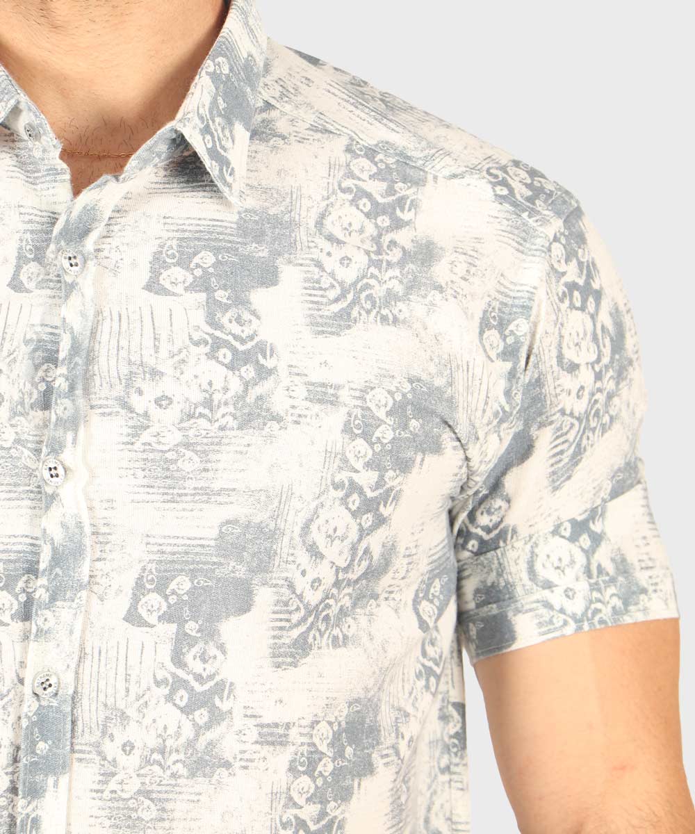 پیراهن مردانه آستین کوتاه طرحدار 0953
