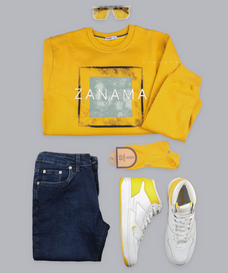                                                                                                                                 مشکی طوسی خردلی پاییزه پلیور 1260  - تصویر 4