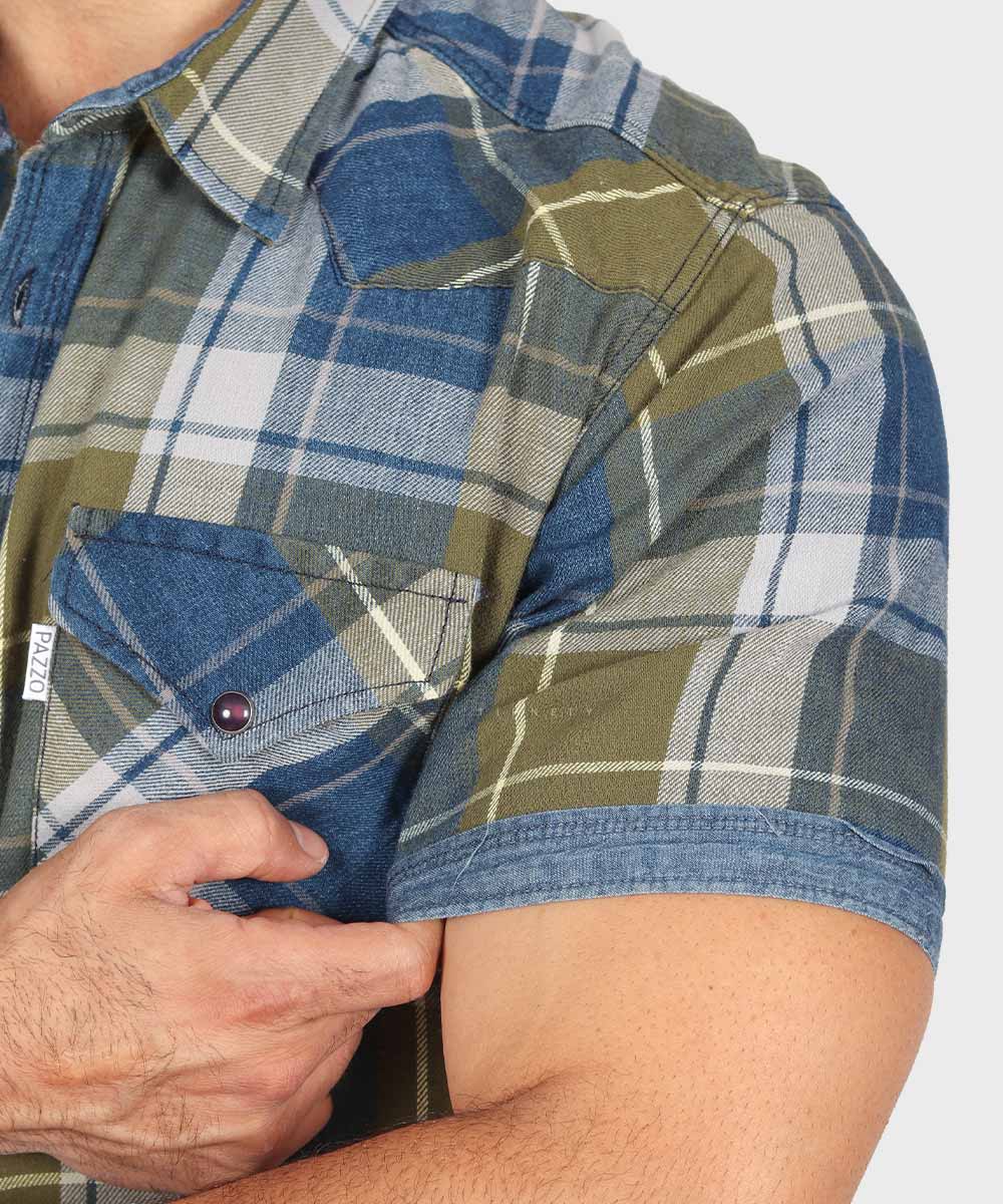                 سبز پیراهن آستین کوتاه فیت 1514  - تصویر 3