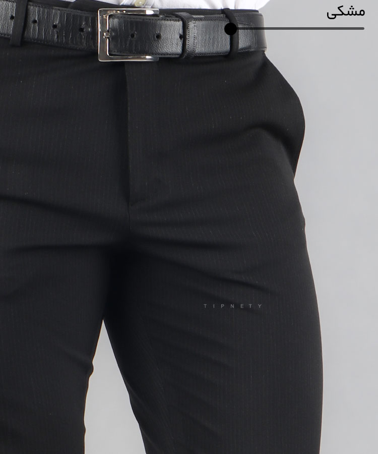                                                                                     نوک مدادی سورمه ای مشکی طوسی ذغالی شلوار پارچه ای راسته 0123  - تصویر 5